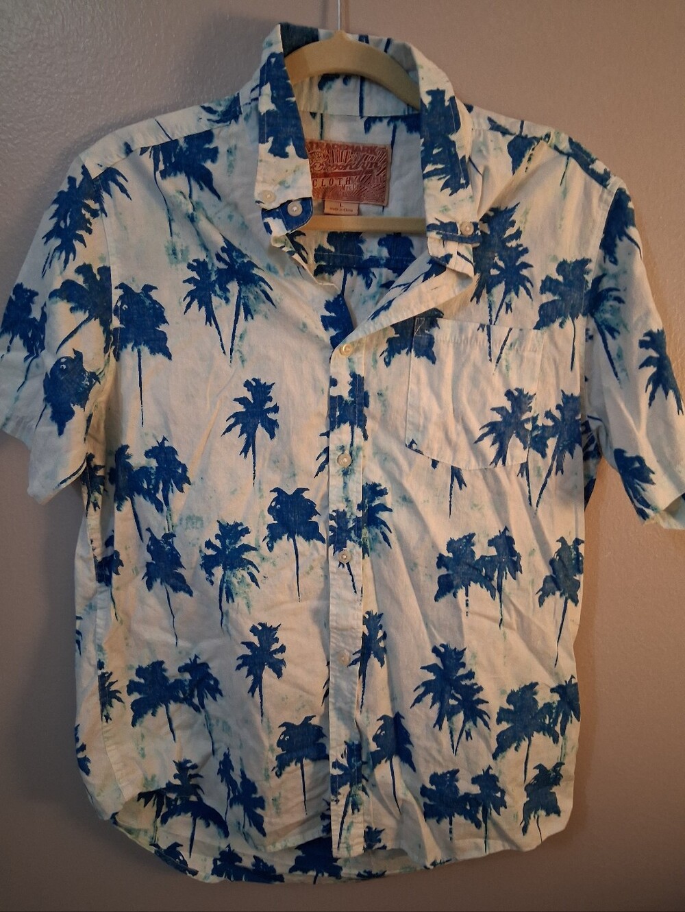 Mens Brooklyn Button Up Shirt Size L